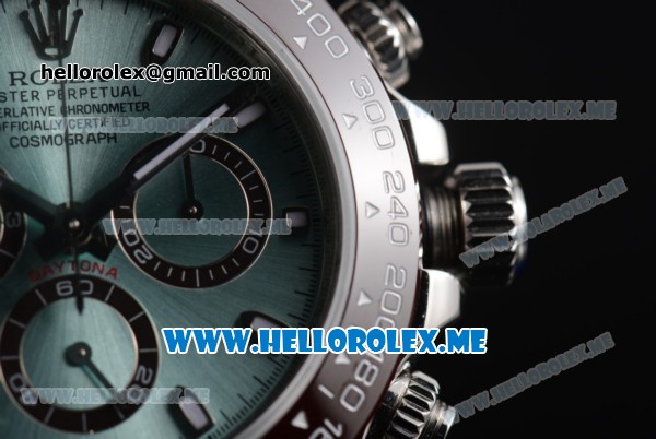 Rolex Daytona Swiss Valjoux 7750 Automatic Stainless Steel Case/Bracelet with Green Dial and Stick Markers - Click Image to Close
